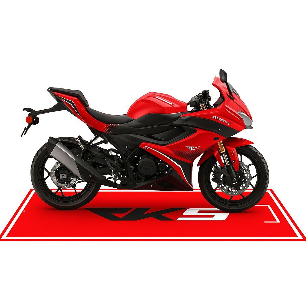 RKS Siyah Kırmızı Motosiklet Halısı 80 X 220 cm
