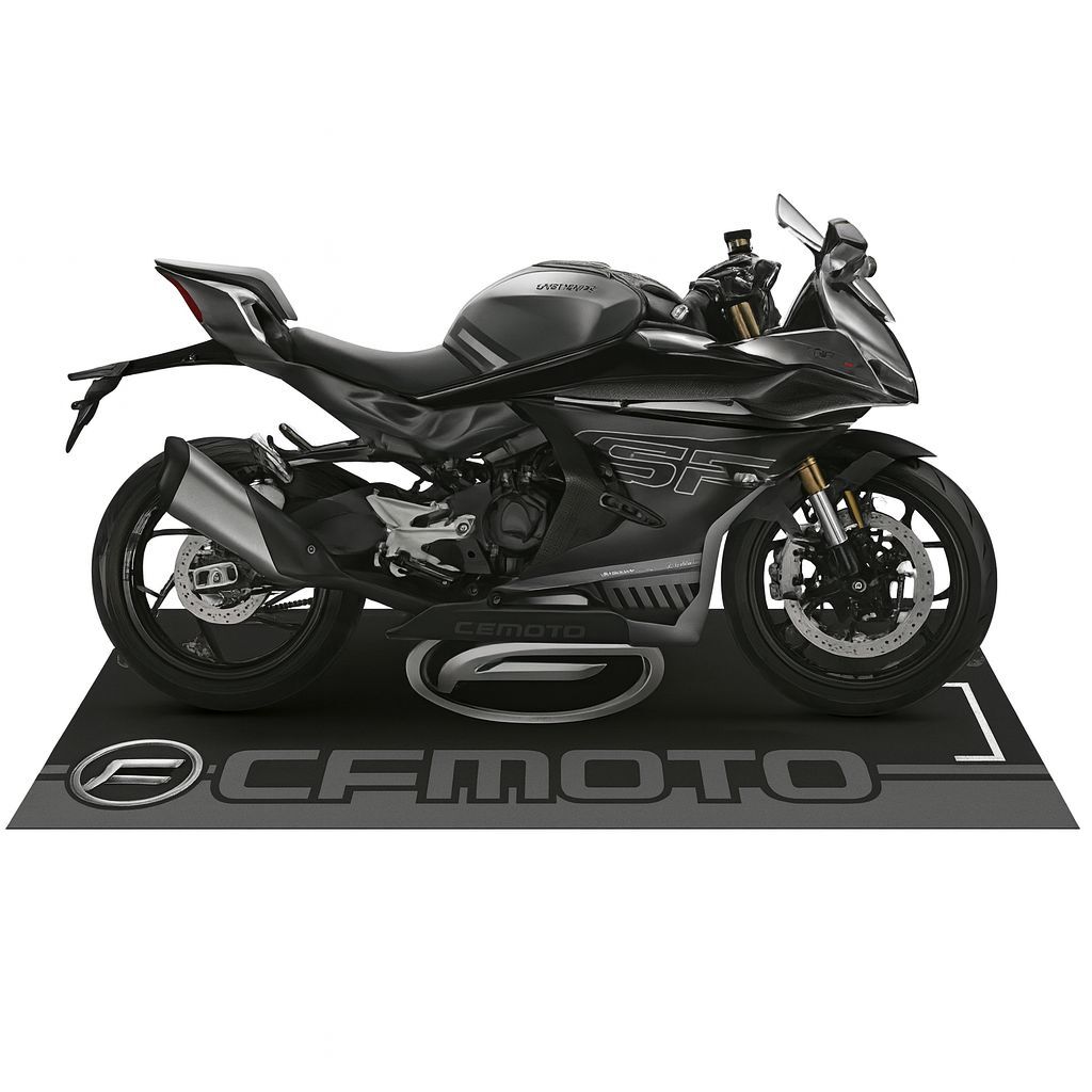 CF Moto Siyah Gri Motosiklet Halısı 80 X 220 cm