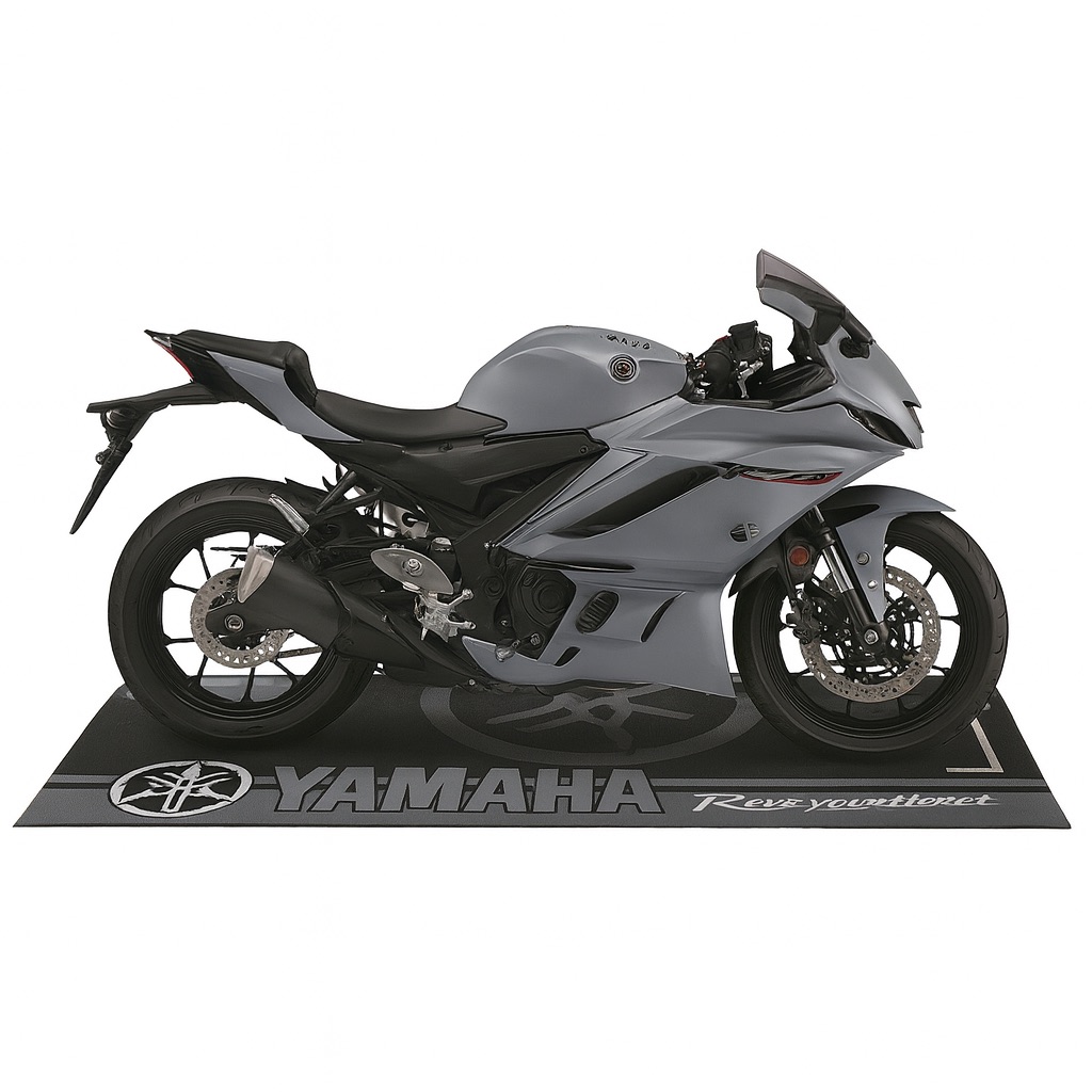 Yamaha Siyah Gri Motosiklet Halısı 80 X 220 cm