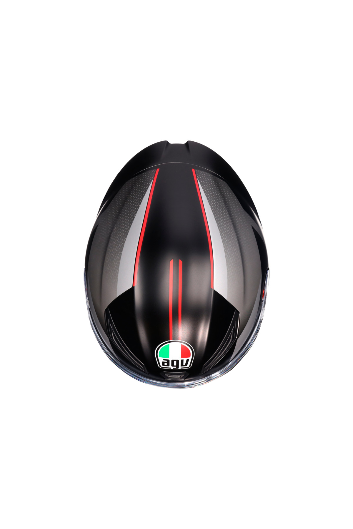 AGV K1 S Lap Matt Black Grey Red Kapalı Kask